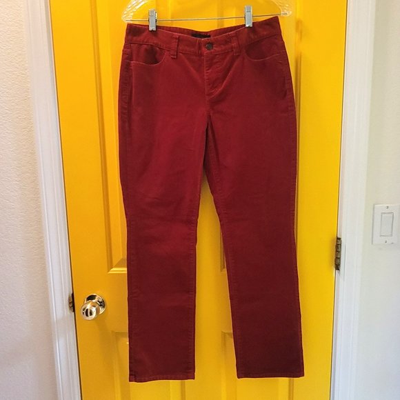 Talbots Red Corduroy Style Red Pants - Picture 1 of 11